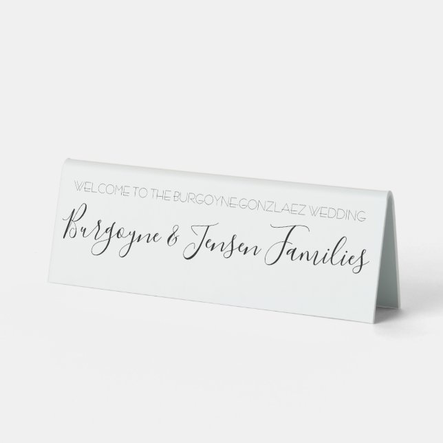 Plaque De Table Panneau du panier d'accueil (Recto)