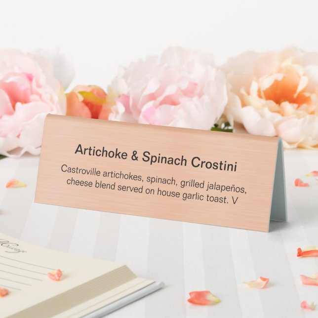 Plaque De Table Panneau Tente de table (In SItu (Mariage))