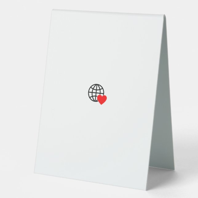 Plaque De Table Panneau Tente de table (Recto)