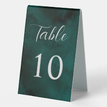 Panneau Tente de table d'aquarelle verte