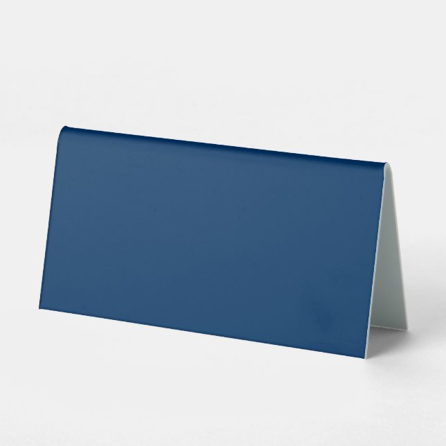 Plaque De Table Panneau Tente Table Bleue Personnalisable (Recto)