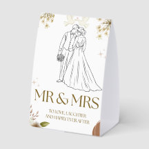 Panneaux de table de mariage