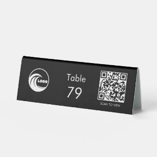 Plaque De Table Panneaux de table QR Code Numéro de table de resta