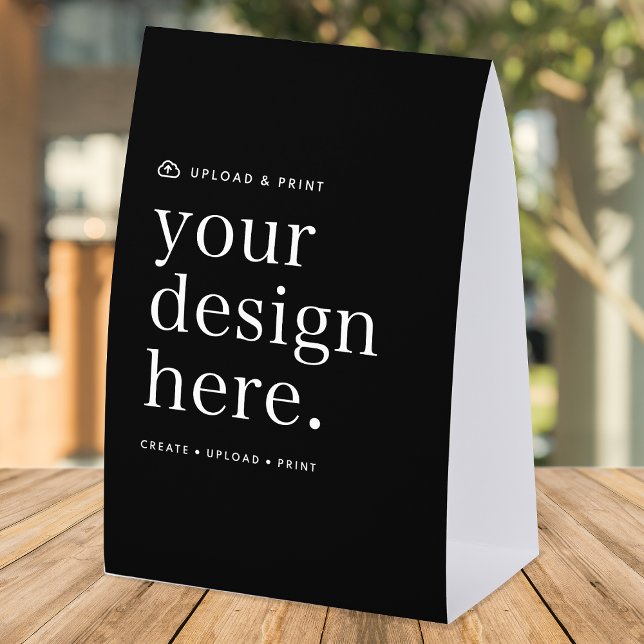 Plaque De Table Paper Table Tent Sign | DIY 4x6 Tabletop Display (Versatile paper table tent sign for business, events, weddings, special occasions & more!)