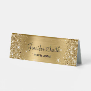 Plaque De Table Parties scintillant et huile d'or pour fille