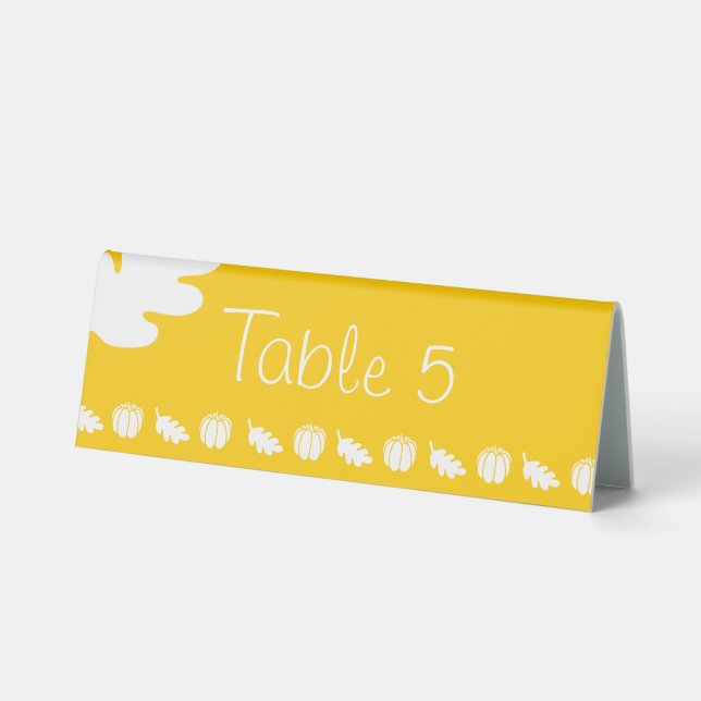 Plaque De Table Patch citrouille dans le panneau Tente de table ja (Recto)