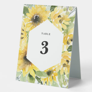 Plaque De Table Pays rustique de tournesol de l'eucalyptus à l'aqu