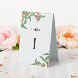 Plaque De Table Peaches Bride douche
