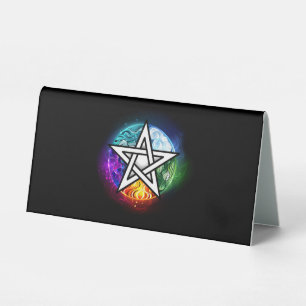 Plaque De Table pentagramme du Wiccan