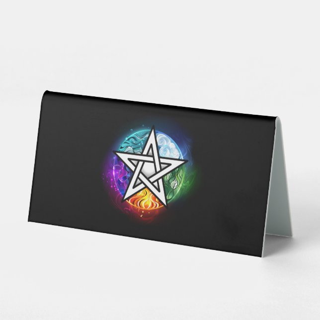 Plaque De Table pentagramme du Wiccan (Recto)