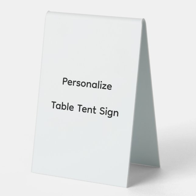 Plaque De Table Personnaliser le plastique (Recto)