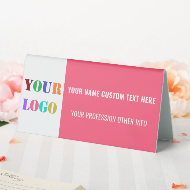 Plaque De Table Personnalisez votre logo Photo Texte Couleurs Tabl (In SItu (Mariage))