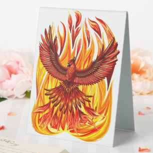 Plaque De Table Phoenix mythologique immortelle Créature