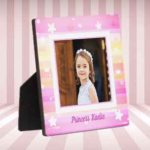 Plaque de table photo de princesse personnalisée