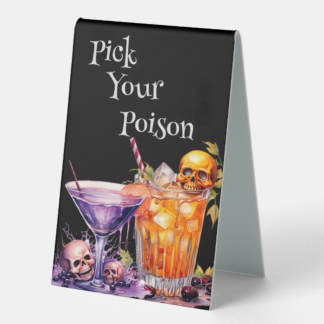 Plaque De Table Pick Your Poison Dragon Sign (Recto)