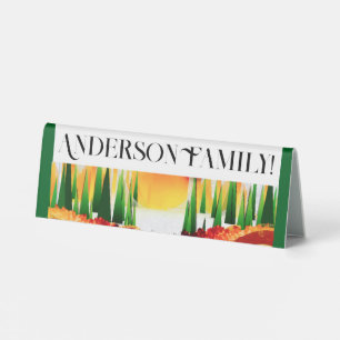 PLAQUE DE TABLE PINE DE VACANCES