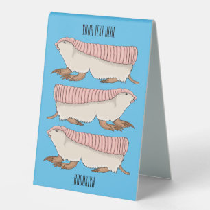 Plaque De Table Pink fairy armadillo