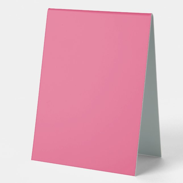 Plaque De Table Plain color solid rosy watermelon pink (Recto)