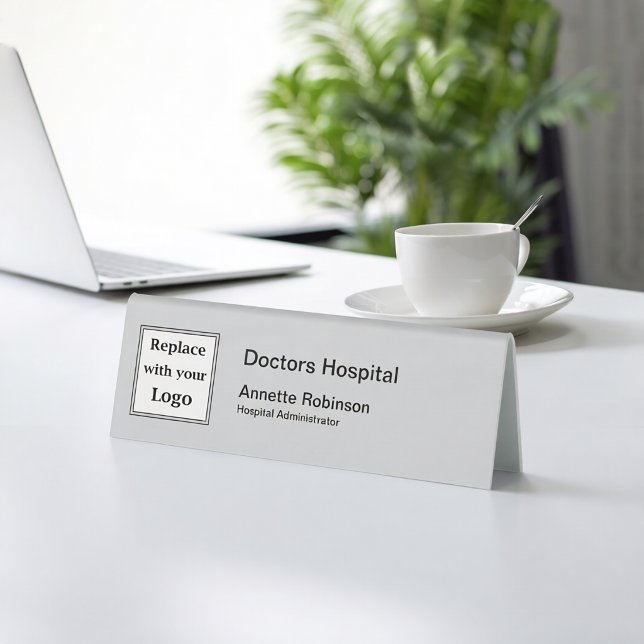 Plaque De Table Plaques de nom de bureau de personnel de logo d'hô (Créateur téléchargé)