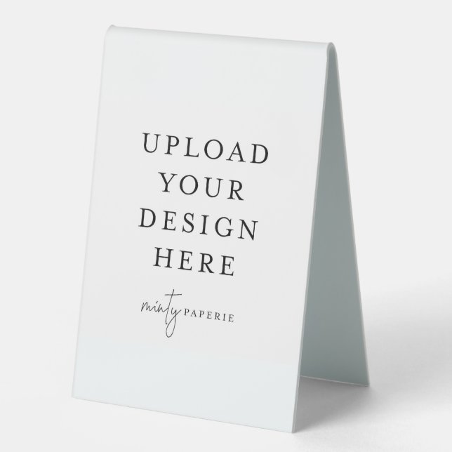 Plaque De Table Plastique de 4 po x 6 po (Recto)