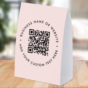 Plaque De Table Porte-document de table en papier avec QR Code P
