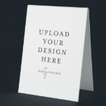 Plaque De Table Porte-nom de table en plastique 6" x 8"<br><div class="desc">Personnalisez votre design dans Templett. Une fois que vous avez terminé l'édition,  téléchargez votre fichier au format JPG (n'oubliez pas d'activer l'option de fond perdu). Téléversez votre design ici en cliquant sur le bouton bleu "Personnaliser".</div>