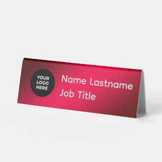 Plaque De Table Porte-nom de table personnalisé avec logo et nom |