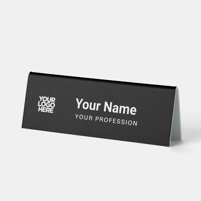 Plaque De Table Porte-nom de table personnalisé pour employé avec  (Recto)
