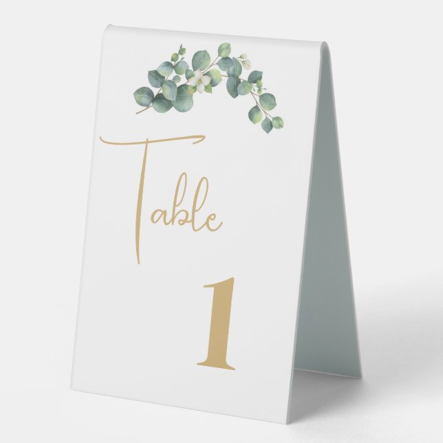 Plaque De Table Porte-nombre de table de mariage (Recto)