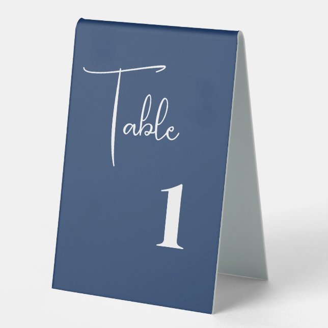 Plaque De Table Porte-nombre de table de mariage (Recto)