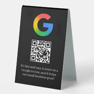 Plaque De Table Présentoir de tente de table de code QR pour avis 