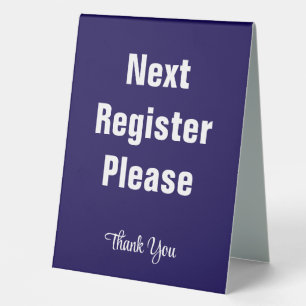 Plaque De Table Prière de vous rendre au registre suivant Merci Bl