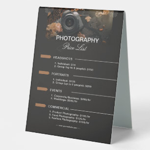 Plaque De Table Prix de photographie minimaliste moderne gris fonc