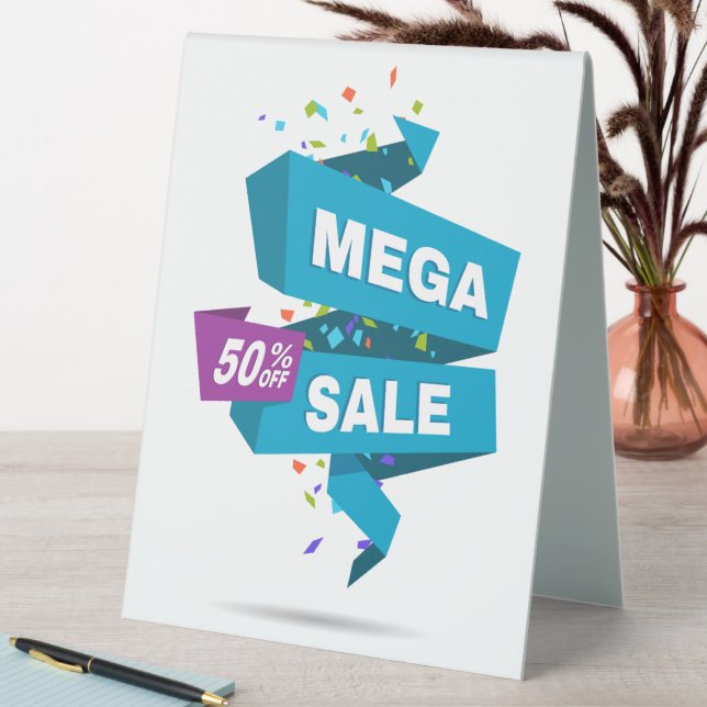 Plaque De Table Promotion 50% sur Mega Sale (En SItu (Tableau))