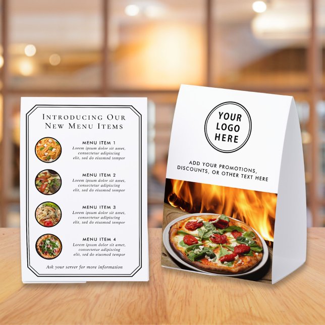 Plaque De Table Promotion personnalisée pour restaurant (Créateur téléchargé)