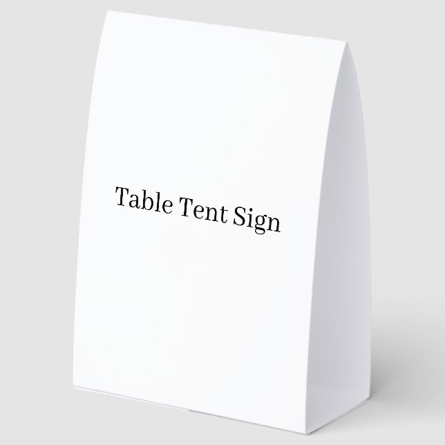 Plaque De Table Promotion Simple de Marque 5"x7" Panneau de Table  (Recto)