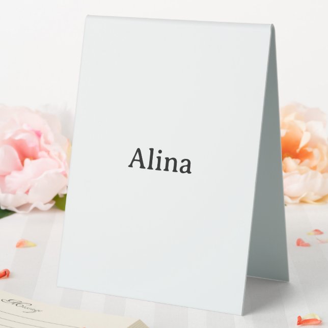 Plaque De Table Promotion simple de marque 6" X 8" en plastique  (In SItu (Mariage))