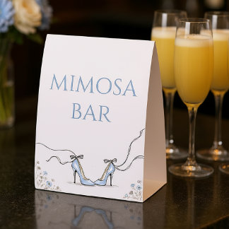 Plaque De Table Quelque Chose de Bleu Powder Blue Talons Mariage