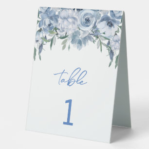 Plaque De Table Quelque chose d'élégant Floral Bleu