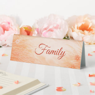 Plaque De Table Red Seigaiha – Japanese Wedding Collection