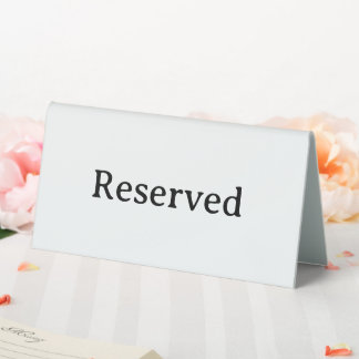 Plaque De Table Réservé | Panneau de tente de réservation de table