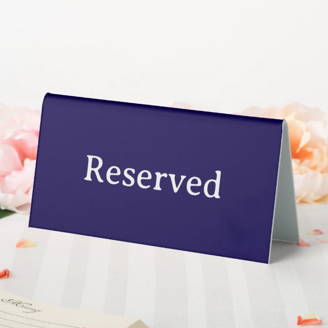 Plaque De Table Réservé | Panneau de tente de réservation de table (In SItu (Mariage))