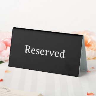Plaque De Table Réservé | Panneau de tente de réservation de table