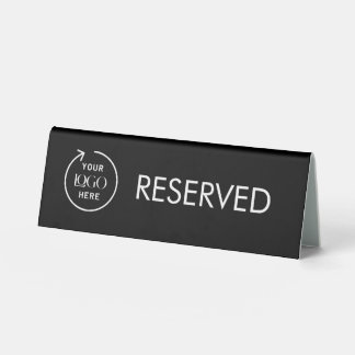 Plaque De Table Réservé | Réservation de table au restaurant Logo