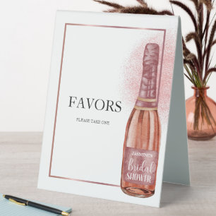 Plaque De Table Rose Gold Fête des mariées Faveurs