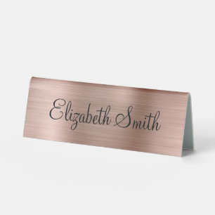 Plaque De Table Rose Gold Métallisé Féminin