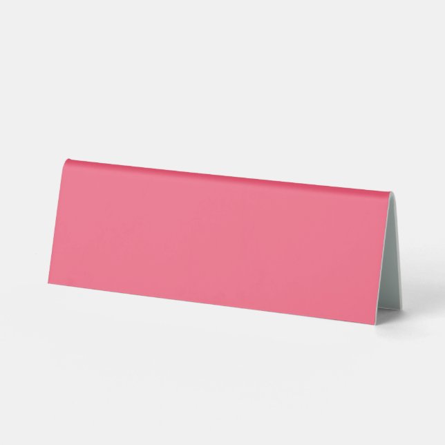 Plaque De Table Rose-rose (couleur solide) (Recto)