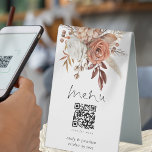 Plaque De Table Rustic Terracotta Florals Menu Qr Code Mariage<br><div class="desc">Rustic Terracotta Florals Menu Qr Code Mariage. Les flores d'automne bordent le haut, avec un script élégant pour Menu et facile à personnaliser le reste du texte selon vos besoins. Invitation vos invités à scanner pour voir votre menu. Il suffit de modifier l'exemple d'URL dans le modèle avec votre propre...</div>