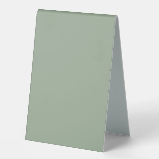Plaque De Table Sage doux couleur tendance (Recto)