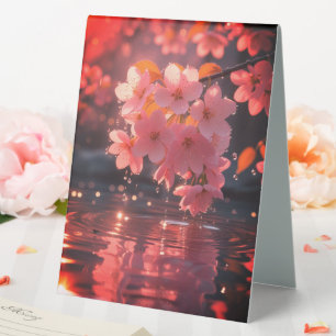 Plaque De Table Sakura Rose Fleurit Sur L'Eau   Serene Spring Nat
